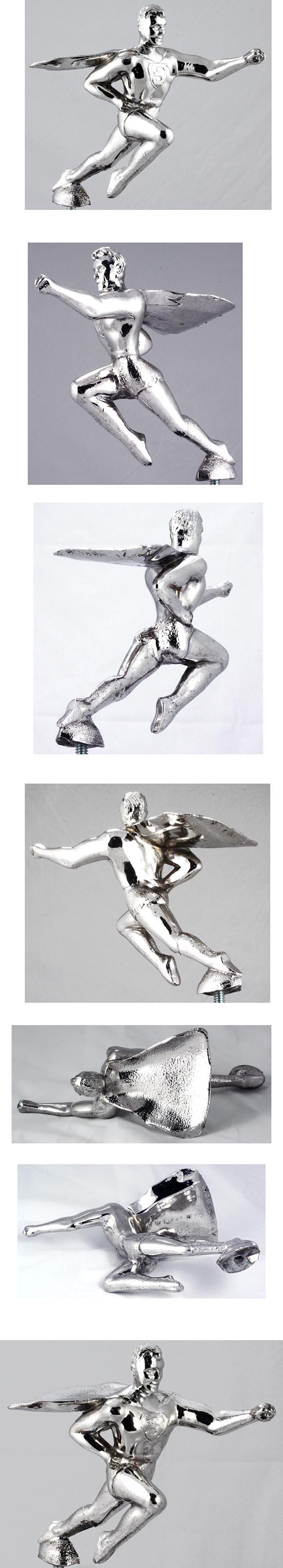 c.1960 Superman, Chrome-Plated Die Cast Metal Figure